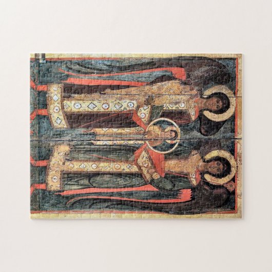 Archangels Michael und Gabriel Orthodox Christlich Puzzle (Horizontal)