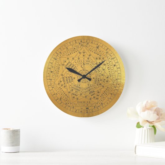 Archangels Siegel, Gottes Siegel, Sigillum Dei Aem Große Wanduhr (Zuhause)