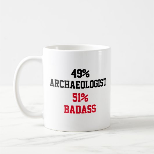 Archäologe Badass Kaffeetasse (Links)