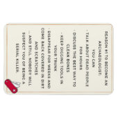 Archäologe böse Motivation Magnet (Horizontal)