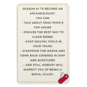 Archäologe böse Motivation Magnet (Vertikal)