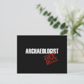 Archäologe Dark Postkarte (Stehend Vorderseite)
