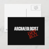 Archäologe Dark Postkarte (Vorne/Hinten)