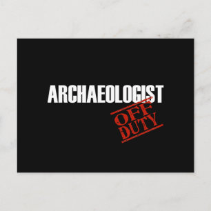 Archäologe Dark Postkarte