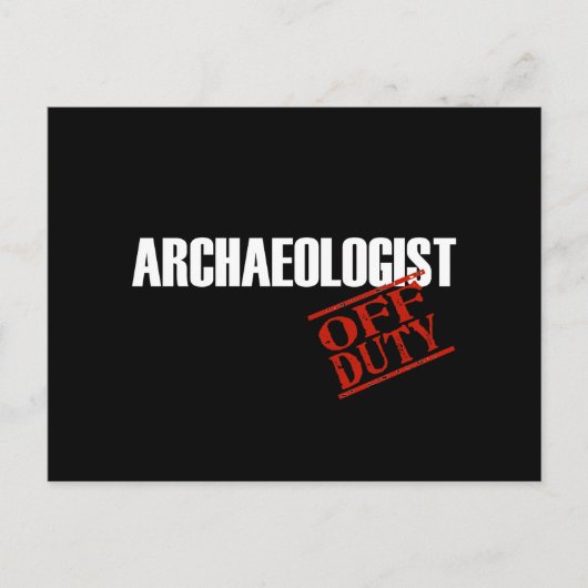 Archäologe Dark Postkarte (Vorderseite)