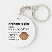 Archäologe Definition Crackpot Schlüsselanhänger (Rückseite)