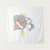 Archäologe, einfache Kunst aus einer Hand, kontinu Wandteppich (Vorderseite (Horizontal))