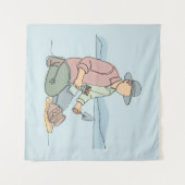 Archäologe, einfache Kunst aus einer Hand, kontinu Wandteppich (Vorderseite (Horizontal))