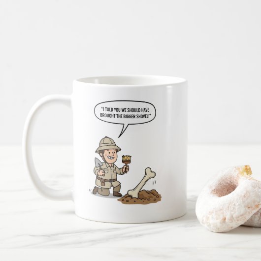 Archäologe Entdecker Geist – Alte Entdeckung Kaffeetasse (Mit Donut)