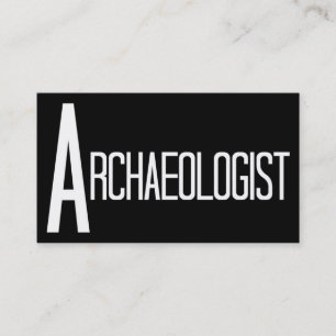 Archäologe Schwarz-Weiß-Visitenkarte Visitenkarte