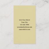 Archäologe Skelettknochen Visitenkarte (Rückseite)