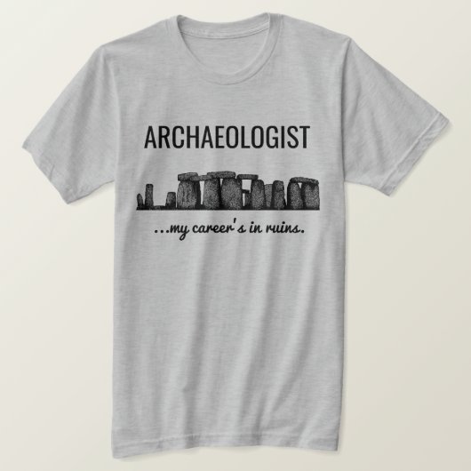 Archäologe T-Shirt (Design vorne)