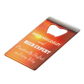 Archäologe und Bierexperte praktisch perfekt Geldbeutel Flaschenöffner (Vorderseite Schrägansicht)