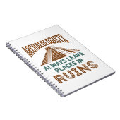 Archäologen Verließ immer Orte in Ruinen Notizblock (Rechte Seite)