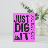 Archäologie Dig It Postkarte (Stehend Vorderseite)