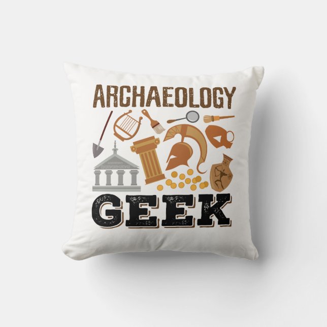 Archäologie Geek Archäologe Student Lover Kissen (Vorderseite)
