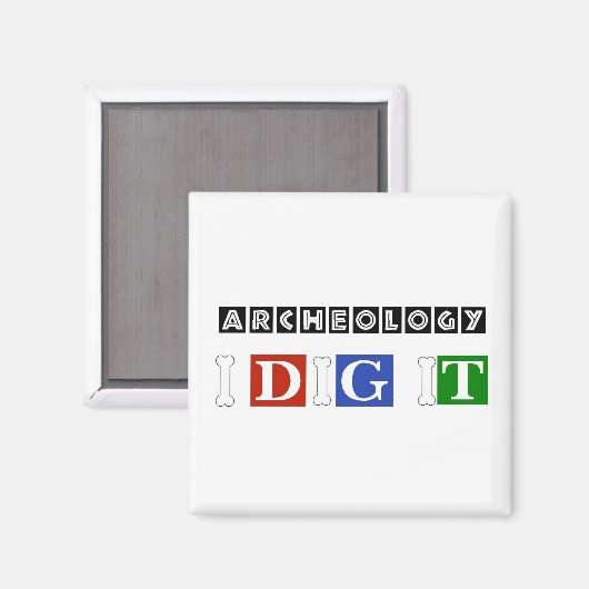 Archäologie Magnet (Vorderseite/Rückseite)