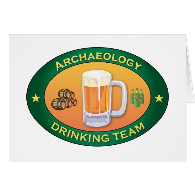 Archäologie-trinkendes Team (Vorderseite (Horizontal))
