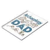 Archäologie Vater Archäologe Vatertag Notizblock (Linke Seite)