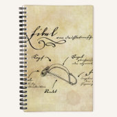 Archäologie Vintage Fibel Eisenzeit Notizblock (Vorderseite)