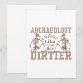 Archäologie wie Geschichte, aber schmutziger Einladung (Vorne/Hinten)