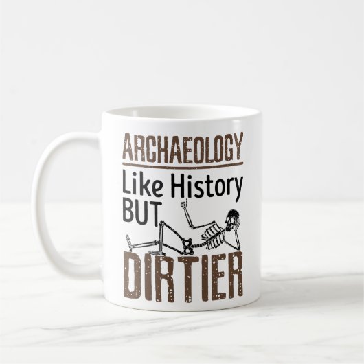 Archäologie wie Geschichte, aber schmutziger Kaffeetasse (Links)