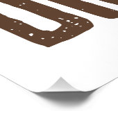 Archäologie wie Geschichte, aber schmutziger Poster (Ecke)