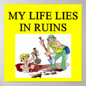 Archäologie-Witz Poster (Vorne)