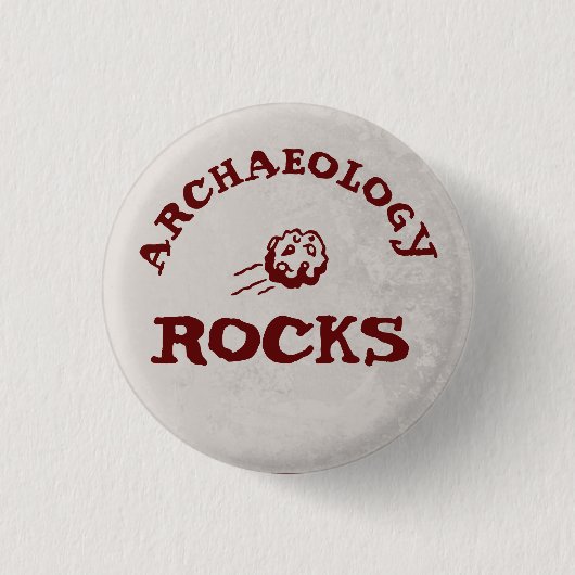 Archäologiefelsen Button (Vorderseite)