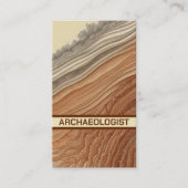 Archäologin Schicht nach Schicht Visitenkarte (Vorderseite)