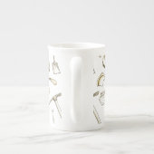 Archäologische Fragment-Knochen-China-Tasse Porzellantasse (Rückseite)