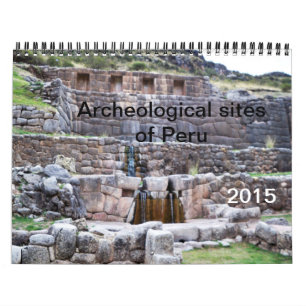Archäologische Fundstätten von Peru-Kalender Kalender