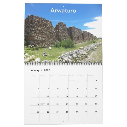Archäologische Fundstätten von Peru-Kalender Kalender (Jan 2026)