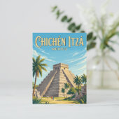 Archäologische Stätte Chichén Itzá Mexiko Postkarte (Stehend Vorderseite)