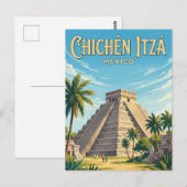 Archäologische Stätte Chichén Itzá Mexiko Postkarte (Vorne/Hinten)
