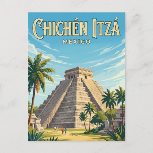 Archäologische Stätte Chichén Itzá Mexiko Postkarte (Vorderseite)