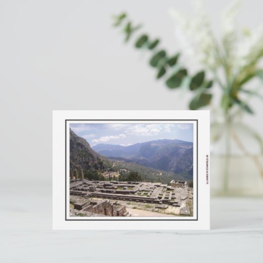 Archäologische Stätte Delphi Postkarte (Stehend Vorderseite)