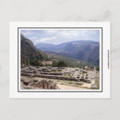 Archäologische Stätte Delphi Postkarte (Vorderseite)