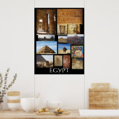 Archäologische Statuen des antiken Ägypten Poster (Küche)