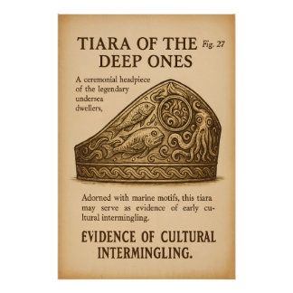 Archäologische Tafel - Innsmouth Tiara Poster