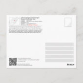 Archäologische Überreste des Bamiyan-Tals Postkarte (Rückseite)