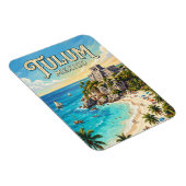 Archäologische Zone von Tulum Mexiko Magnet (Rechte Seite)