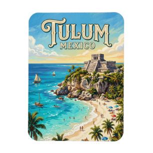 Archäologische Zone von Tulum Mexiko Magnet