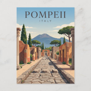 Archäologischer Park Pompeji Italien Postkarte