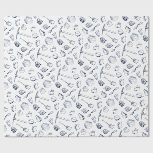 Archäologisches Fragment-Packpapier Geschenkpapier (Flach)