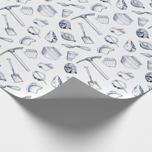 Archäologisches Fragment-Packpapier Geschenkpapier (Ecke)