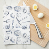 Archäologisches Fragment-Tee-Tuch Geschirrtuch (Viertel Falte)