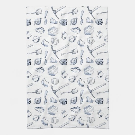 Archäologisches Fragment-Tee-Tuch Geschirrtuch (Vertikal)