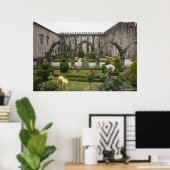 Archbishop Palace Of Braga With Garden Poster (Heimbüro)