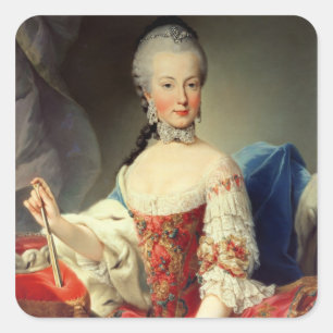 Archduchess Maria Amalia Habsburger-Lothringen Quadratischer Aufkleber
